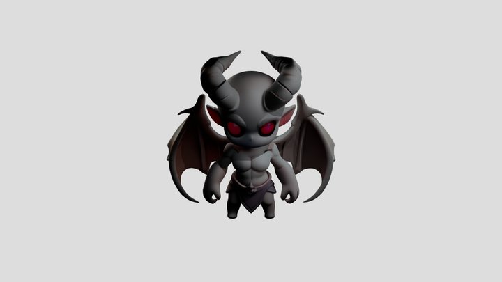 Cute Demon 3D Model