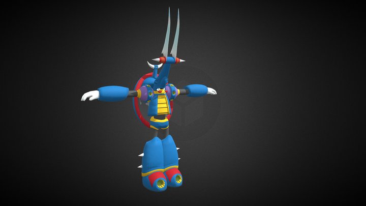 Mega Man X3 - Gravity Beetle 3D Model