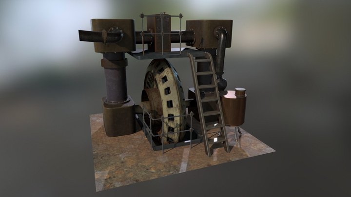 Old generator 3D Model