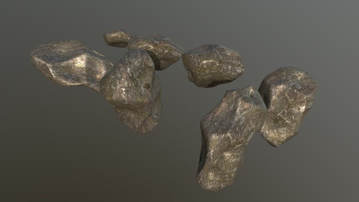 midpoly Rocks – Modello 3D gratuito STL