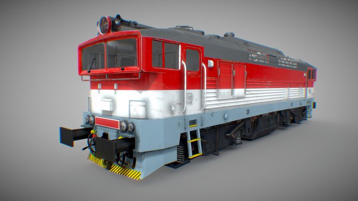 ZSSK 757 Locomotive 3D Model