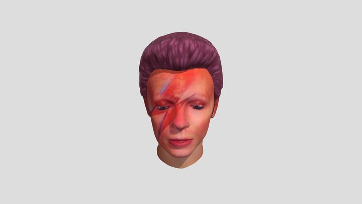 Ziggy Stardust Avatar Head 3D Model