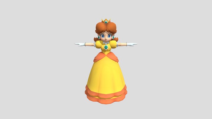 Daisy - Super Mario Party 3D Model