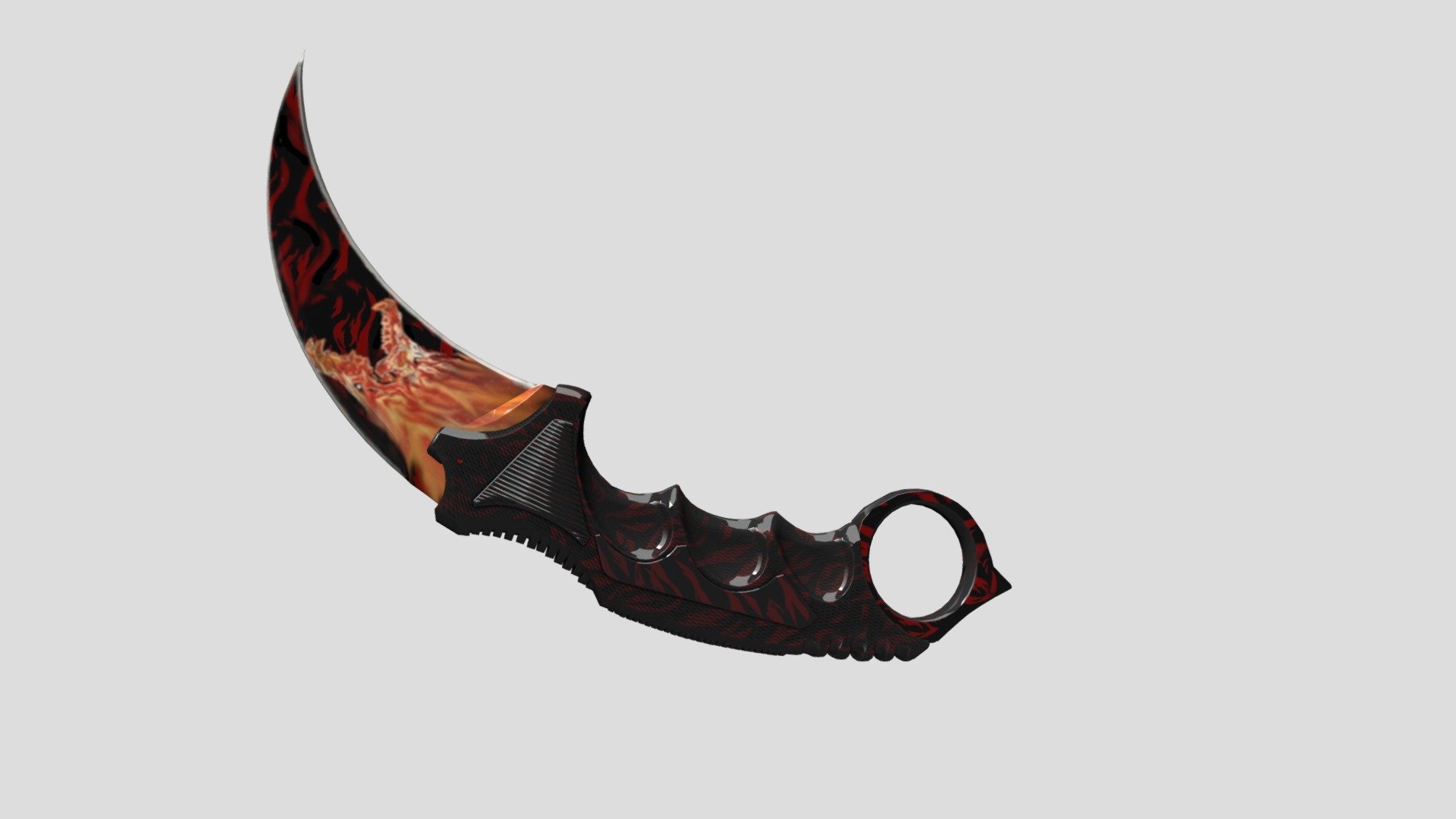 Karambit Howl - Download Free 3d Model By Dnkira [d6dad13] - Sketchfab