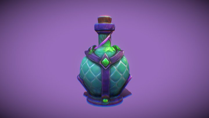 stylized fantasy potion 3D Model