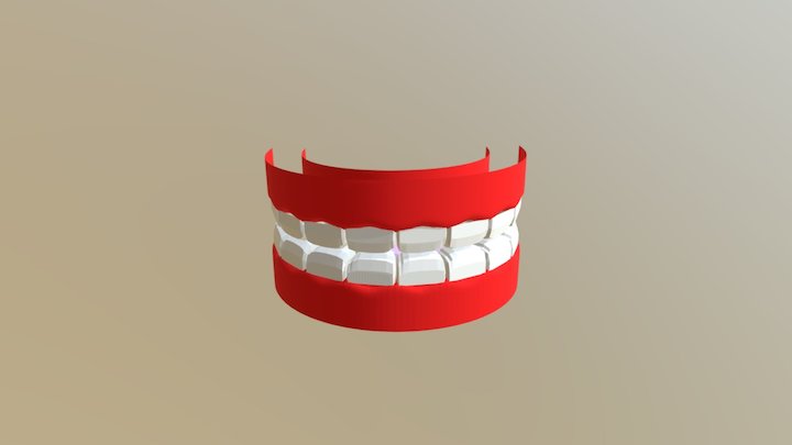 Teeth And Tongue 3D Model
