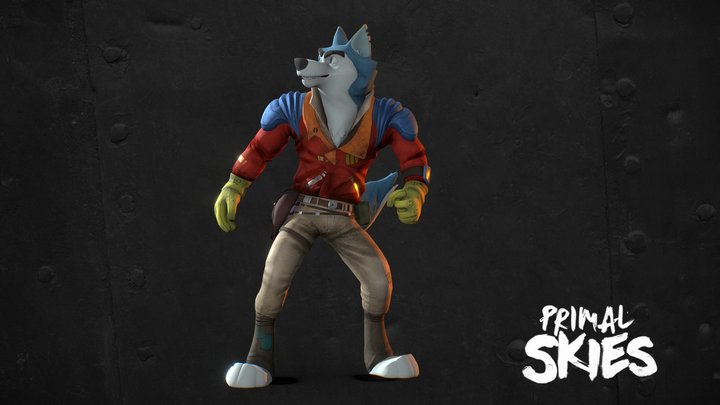 Joe Marrok - Sky Pirate and Captain of the Ruhk 3D Model