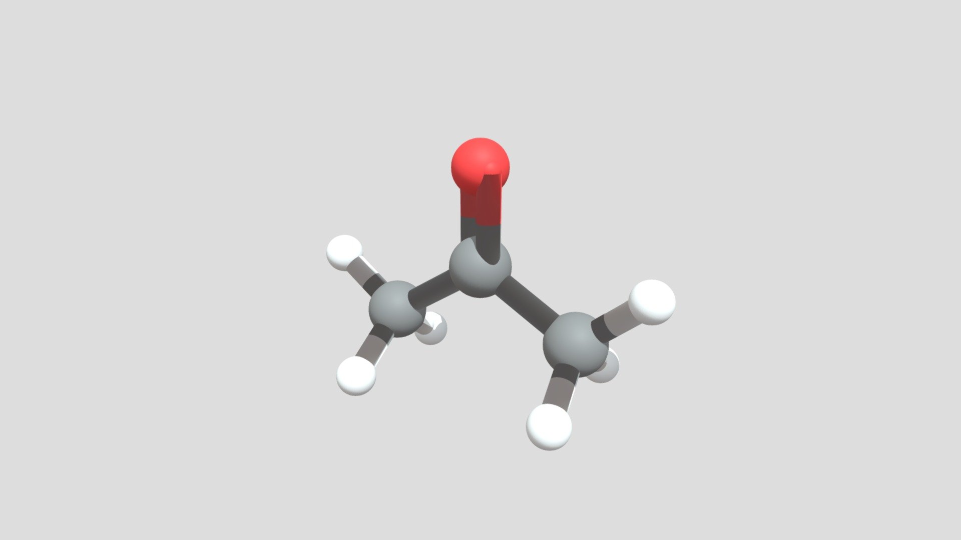 Acetone - Download Free 3D model by ChemDavid [d6dcc26] - Sketchfab