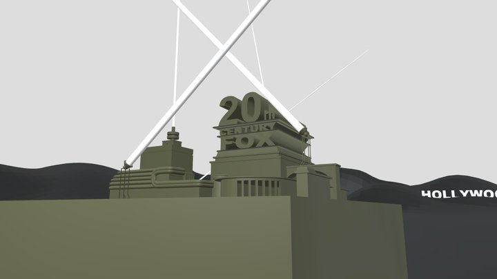 20th Century Fox Logo By Cesar Augusto Jacquet R – Free 3D Model STL