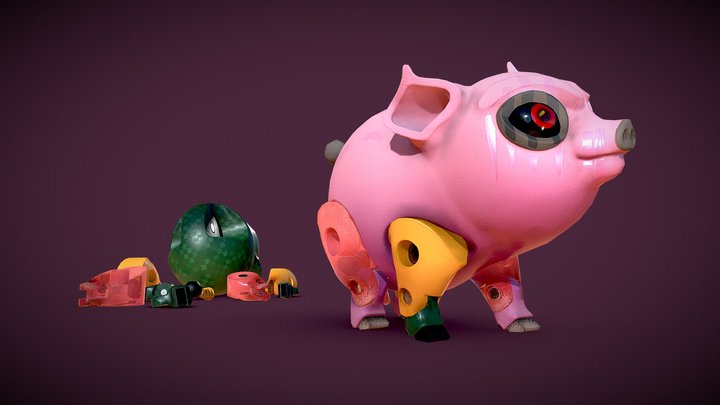 Toy Pig 3D Model