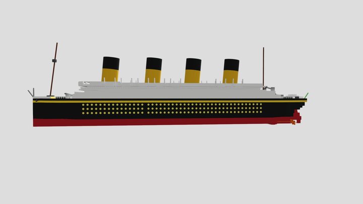 Royal Mail Ship Olympic (1911-1935) 3D Model
