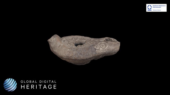 Ceramic oil lamp