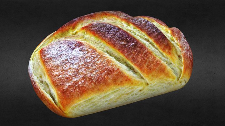 Realistic Bread 3D Model