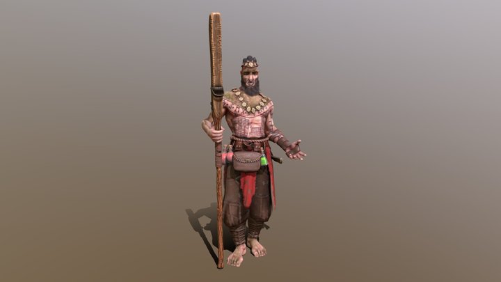 Quinn The Druid 3D Model