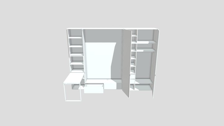 Шкаф в десткую 3D Model