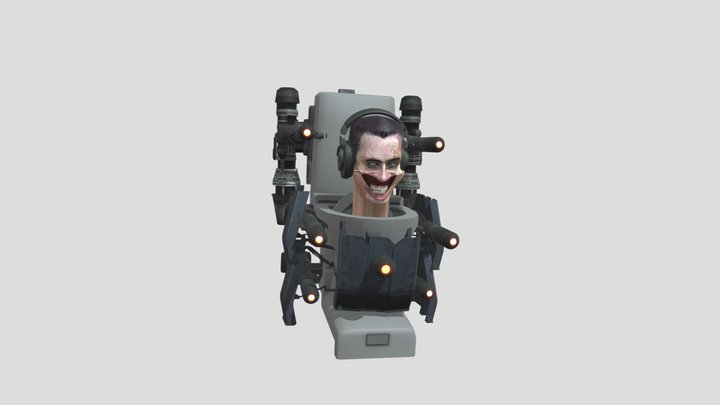 G-man toilet 3D Model
