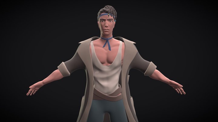 Pirate Character Design 3D Model