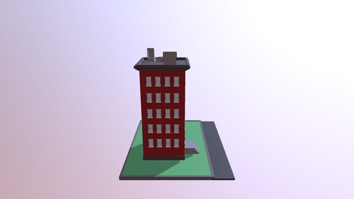 Apartment Building 3D Model