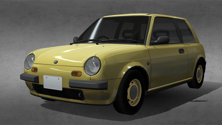 1987 Nissan Be-1 BK10 3D Model