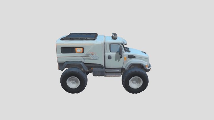 Futuristic truck 3D Model