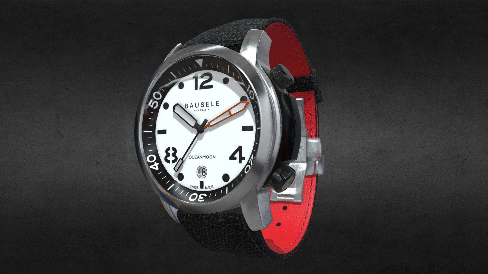 Bausele White Oceanmoon Watch