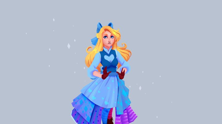 Alice - Polycount Character Challenge 3D Model
