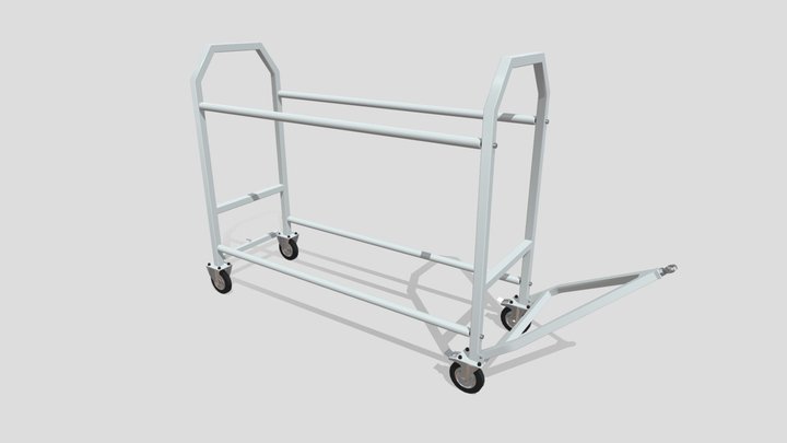 Wheel & Tyre Trolley 3D Model