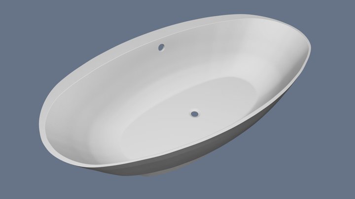 Mona bath - Rock Design 3D Model