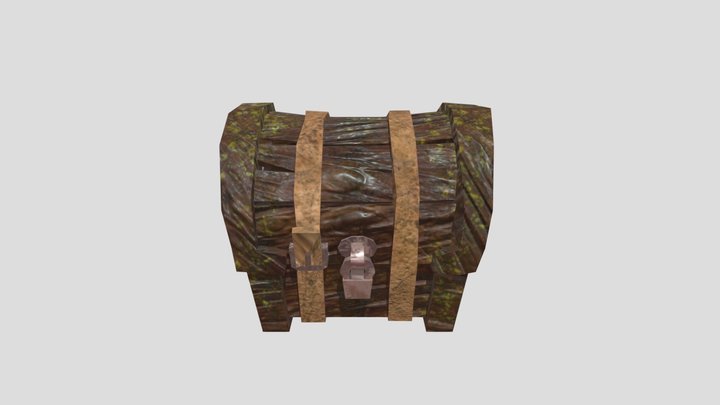 Textured chest 3D Model