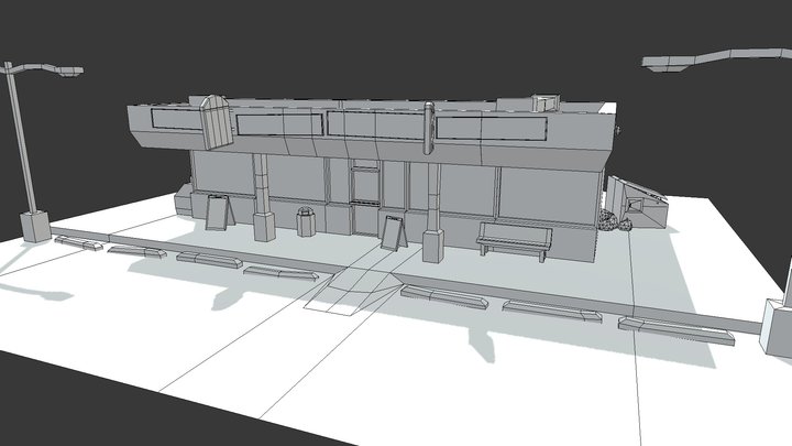Store Front 3D Model