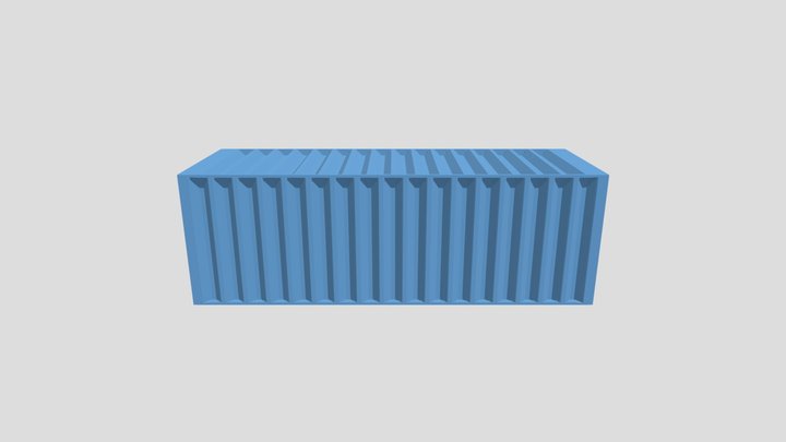 Shipping Crate 3D Model