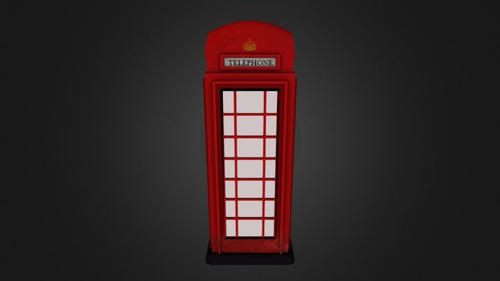 London Phone Booth 3D Model