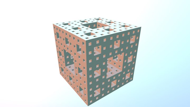 Menger 1 Obj 3D Model