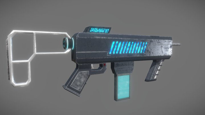 Apache Type-8 Assault Rifle 3D Model