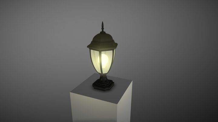 โคมไฟหัวเสา K180 lamp25.com 3D Model