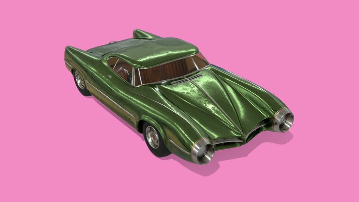 Elegant 60s Sportscar 3D Model