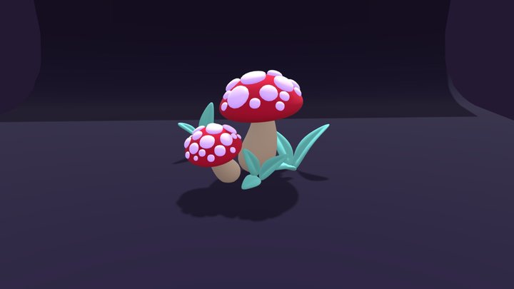 Shiny Mushroom 3D Model