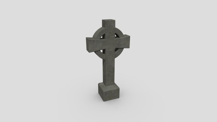 Tombstone Cross 3D Model