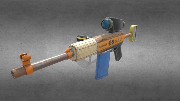 Makeshift looking AK 3D Model