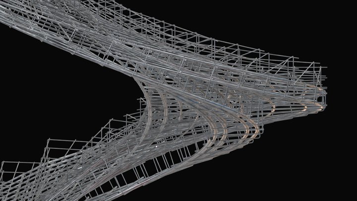 Спиральная лестница (армирование) 3D Model