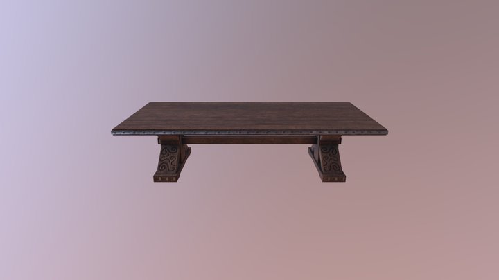Viking table (Mod for Conan Cxile) 3D Model