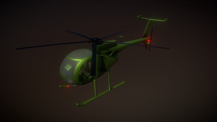 MH-6 Little Bird 3D Model