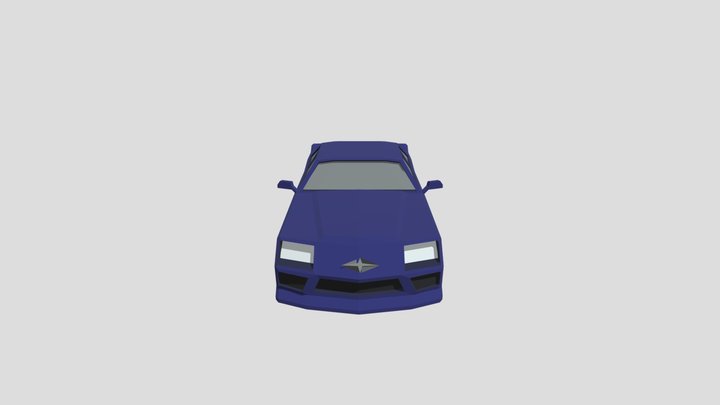 lowpoly 3rd gen chevy camaro 3D Model