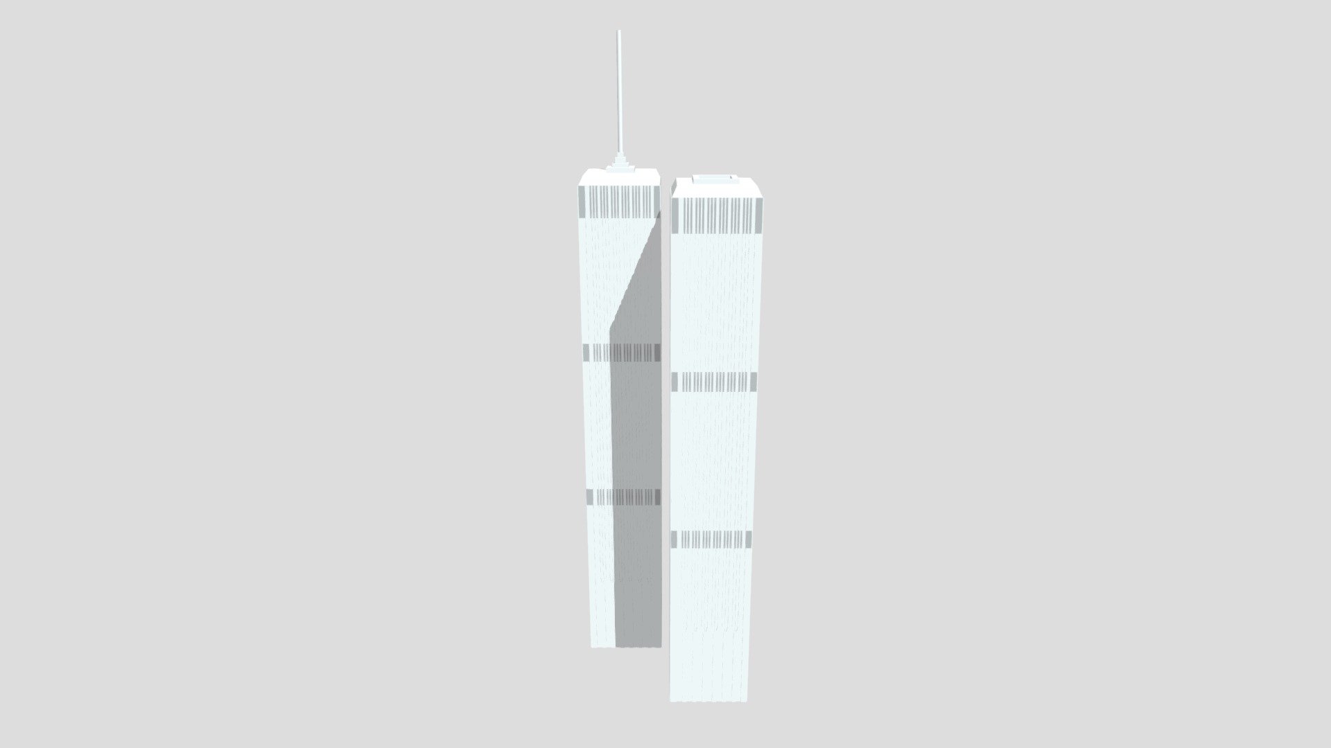 Left and Right Twin Towers by Leonardo Zarzuela