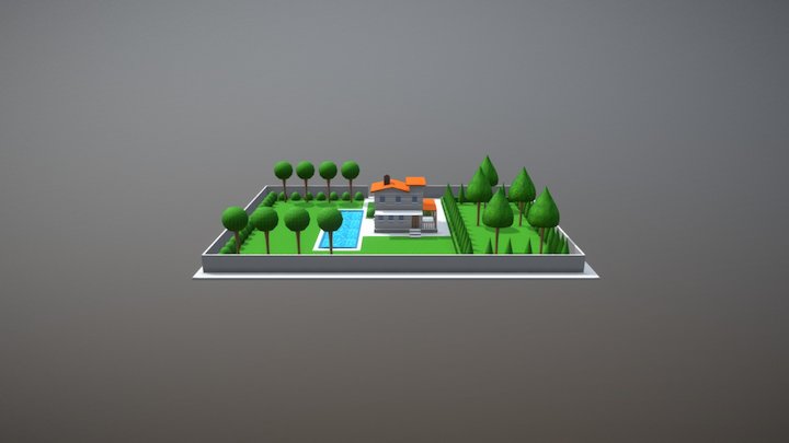 low poly house 3D Model