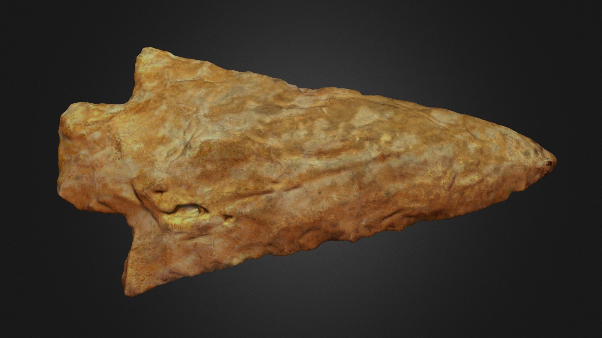 Stemmed Point - 3D model by Lakehead Anthropology ...