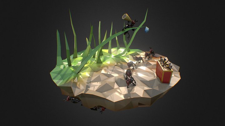 The Ant Army / Tom & Jerry 3D Model