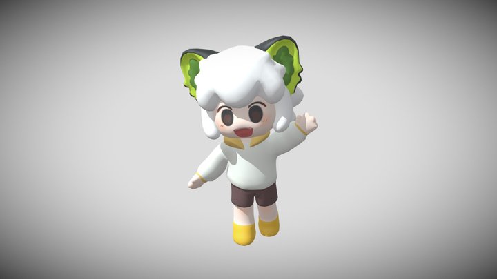 Black Low Pose 3D Model