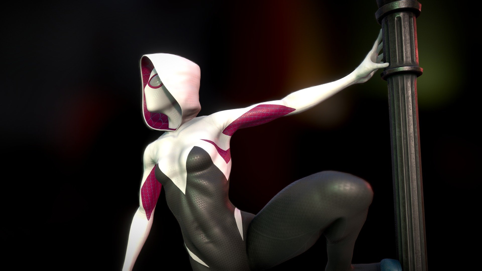 Spider Gwen 3D Model By TrevorDusablon d6ef95f Sketchfab