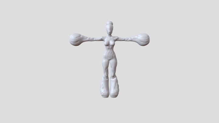 R1 Mecha character - Player 2 3D Model